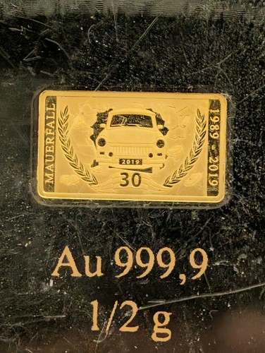 Gramm goldbarren 30 jahre - gramm,