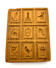 Antik Holzmodel Springerle Model Backform Holz Handarbeit 9 verschiedene Motive