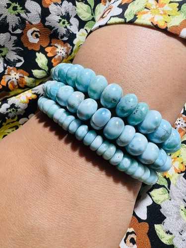 Larimar armband stretch 11mm - stretch, 7-11mm