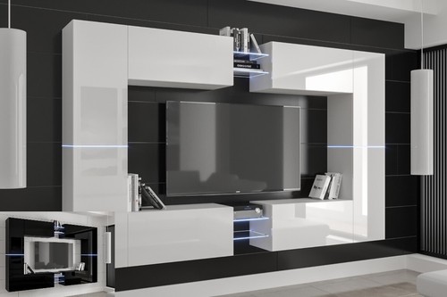 Moderne wohnwand schrankwand - moderne,