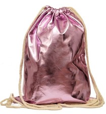 Damen Sportbeutel Freizeitbeutel Hipster Glänzend Gym Turnbeutel Rucksack Unisex