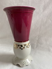 Wawel Porzellan Vase Goldrand Rot Made in Polen