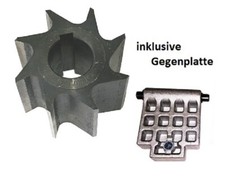 Gegenplatte + Messerwalze