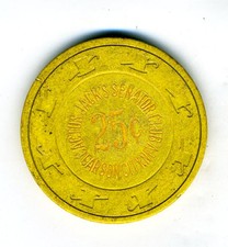 Old 25 cent Poker Chip Cactus