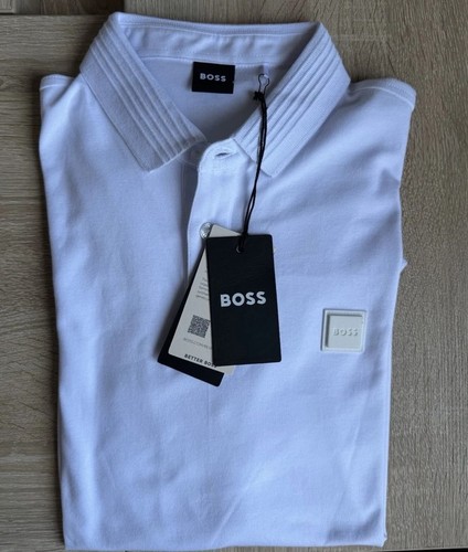 Boss poloshirt weiß l - weiß, –
