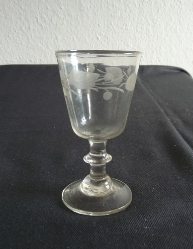 Antikes biedermeier weinglas - biedermeier,