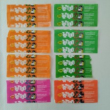 8 x Kaugummibild, Verpackung OK Tattoo bubble gum, ca. 1970er Jahre