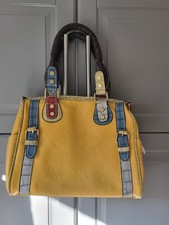 Handtasche lederoptik gelb - handtasche,