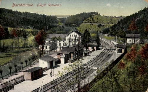 Barthmühle pöhl vogtland - ak,