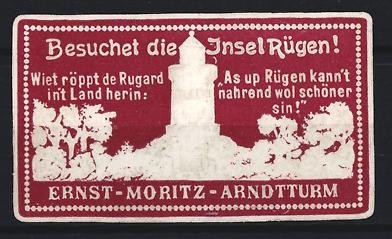Reklamemarke insel rügen - reklamemarke,
