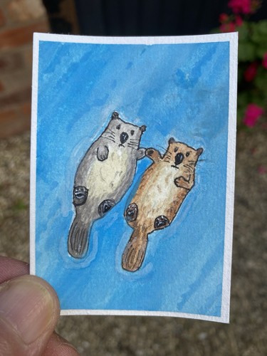 Aceo aquarell gemalt auf - auf, 300