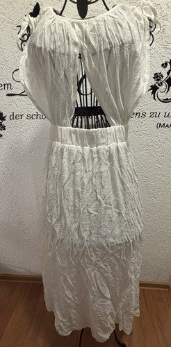 Weißes maxikleid lang cut out - maxikleid,