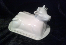 Butterdose  weiß Porzellan