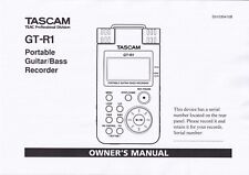 Bedienungsanleitung-Owner’s Manual für Tascam GT-R1 