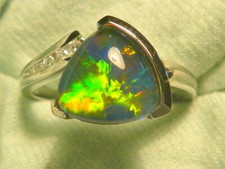 Womens opal ring - ladies, 14ct
