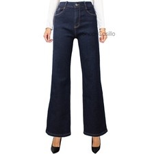 Damen Jeans dunkel Palazzo