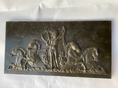 Poseidon relief kunstguss - poseidon,
