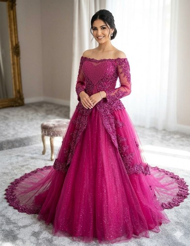Brautkleid abendkleid bordeaux - brautkleid,