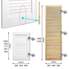 Kleiderschrank Lamellentür