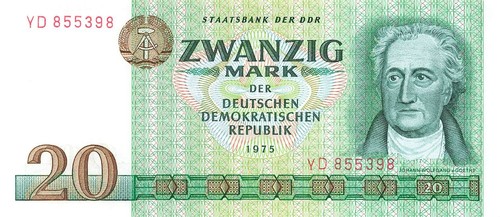 Ddr banknote 100 mark 1975 - banknote,