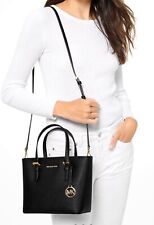 Michael Kors Damen Tasche Umhängetasche Jet Set Travel XS Tote Leder schwarz