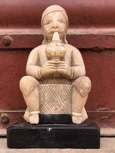 Alabaster stein statue - statue, sapera