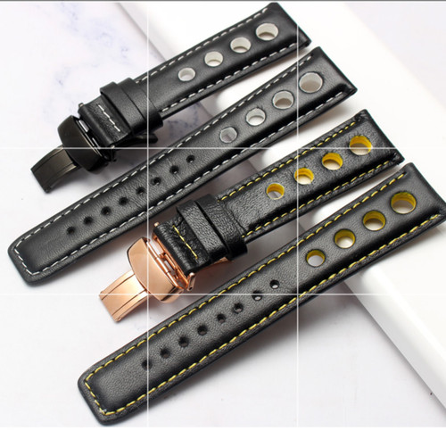 Leder uhrenarmband für - mm,
