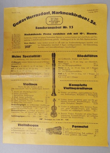 Reklame blatt gustav - reklame,