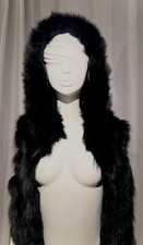 Schicke Schwarze Pelz Weste