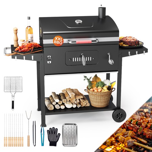 Holzkohlegrill xxl grillwagen - holzkohlegrill,