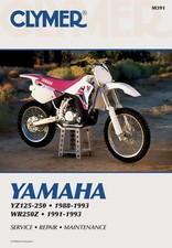 Yamaha YZ125-250 (1988-1993) & WR250Z (1991-1993) Motorcycle Service Repair...