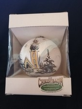 Lauschaer Christbaumschmuck Glas, mundgeblasen und handbemalt 9 cm Durchmesser