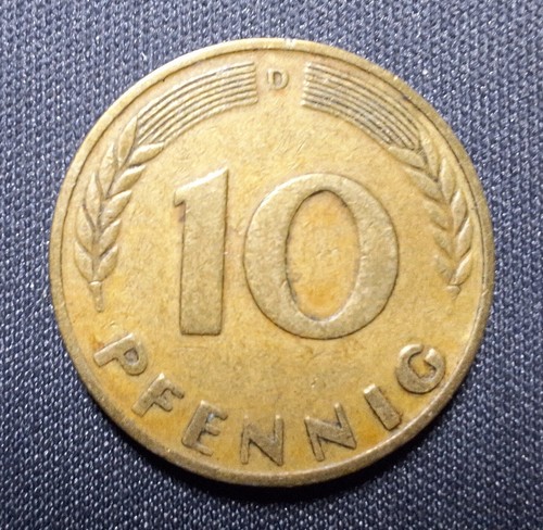 Pfennig münze brd 1950 - 10, d