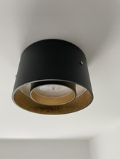 Oligo schwarz Trofeo LED Deckenleuchte matt / Blattgold