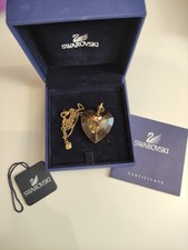 Swarovski Herz Anhänger Gold – mit Originalbox & Zertifikat, Neuwertiger Zustand