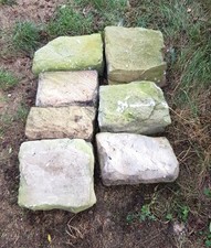 50 Stück Muschelkalk Mauersteine für Terassenbau an Selbstabholer zu verkaufen