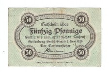 Notgeld Seitenberg-Grafsch