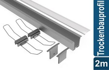 Led Alu Profil 2 m EK Set Strip / Streifen 18 mm breit | Abdeckung mattiert