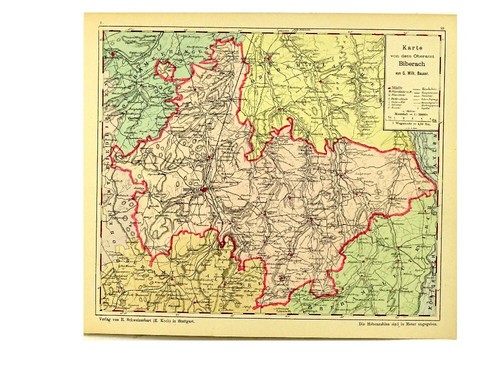 Biberach karte von dem - von,