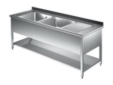 Spültisch 2 Becken links