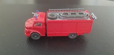 Wiking 1:87/H0 MB Rundhauber Feuerwehr Rüstwagen mit Schlauchboot
