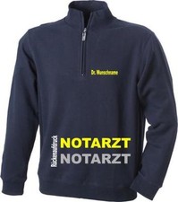 Notarzt sweat shirt zipp - notarzt, /