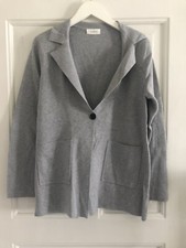 TOP * Blogger mango boho zara grau Strick Kaschmir Blazer ESE O ESE M 38 NEU