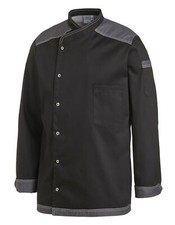 LEIBER Kochjacke  12/2596  Jeansoptik Damen Herren unisex Fb. schwarz jeansgrau