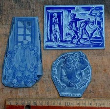 Konvolut Klischees Druckplatten Bleisatz Handsatz Klischee Druckplatte cliché ..