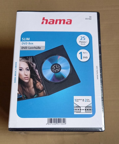 Dvd box leerhüllen - box, slim