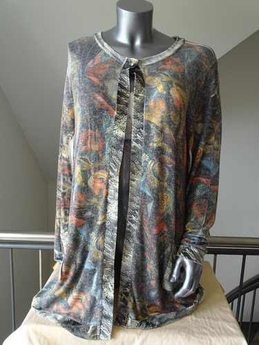 Strickjacke bedruckt