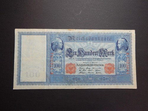 100 mark reichsbanknote 1910 - reichsbanknote,