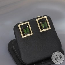 Wert 2090 € Turmalin Ohrringe 585 14 Karat Gelb Gold xxyy