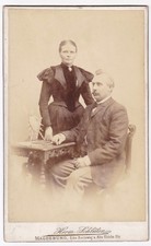 Paar Liebe Schwerter Herm. Schlüter Magdeburg Cab Kabinettformat Carte Cabinet